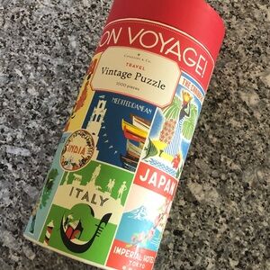 Cavallini&Co. VINTAGE TRAVEL POSTERS PUZZLE 22”x28” 1000pc NWOT